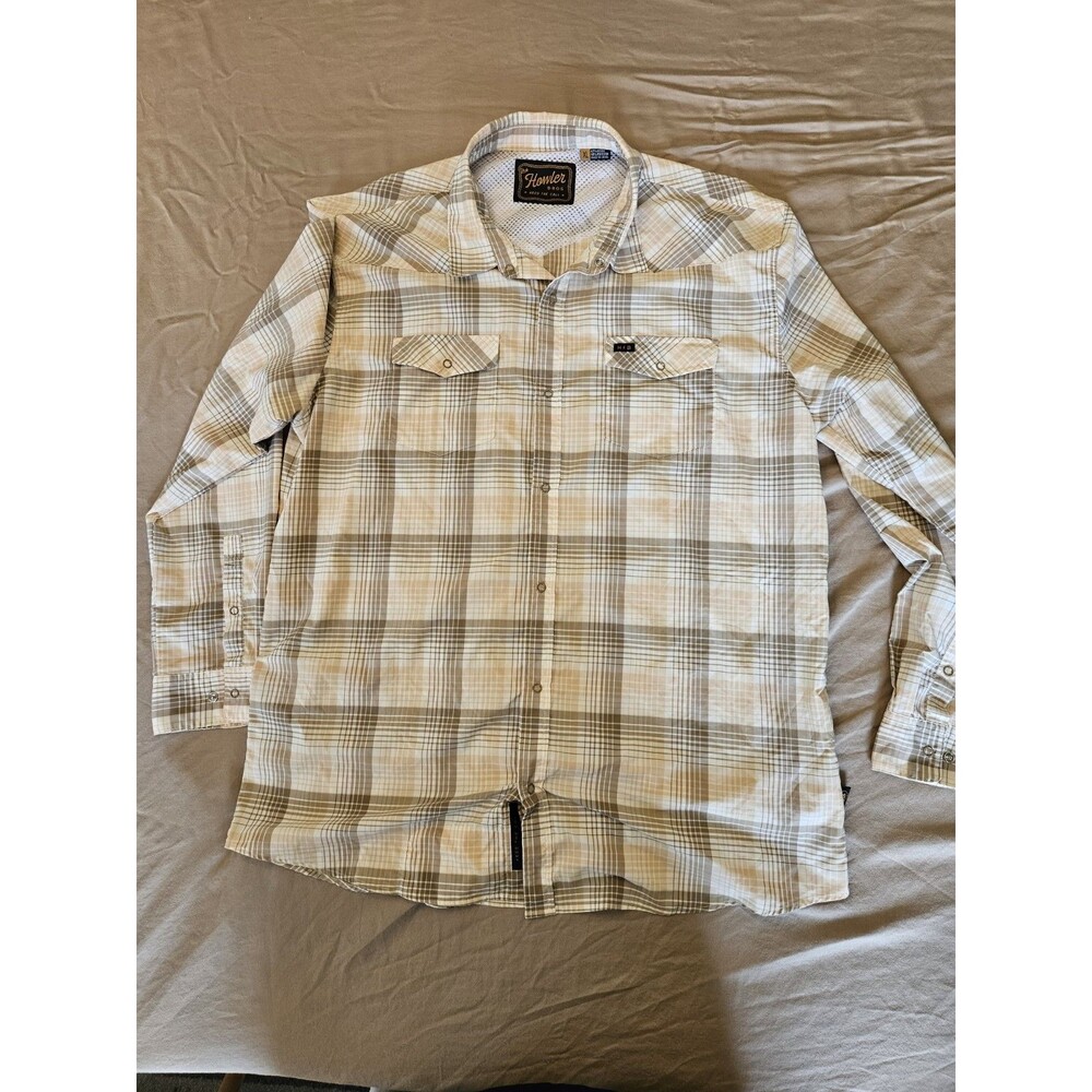 Howler Brothers Gaucho Snapshirt - Men's XL - Plaid Western Performance Shirt